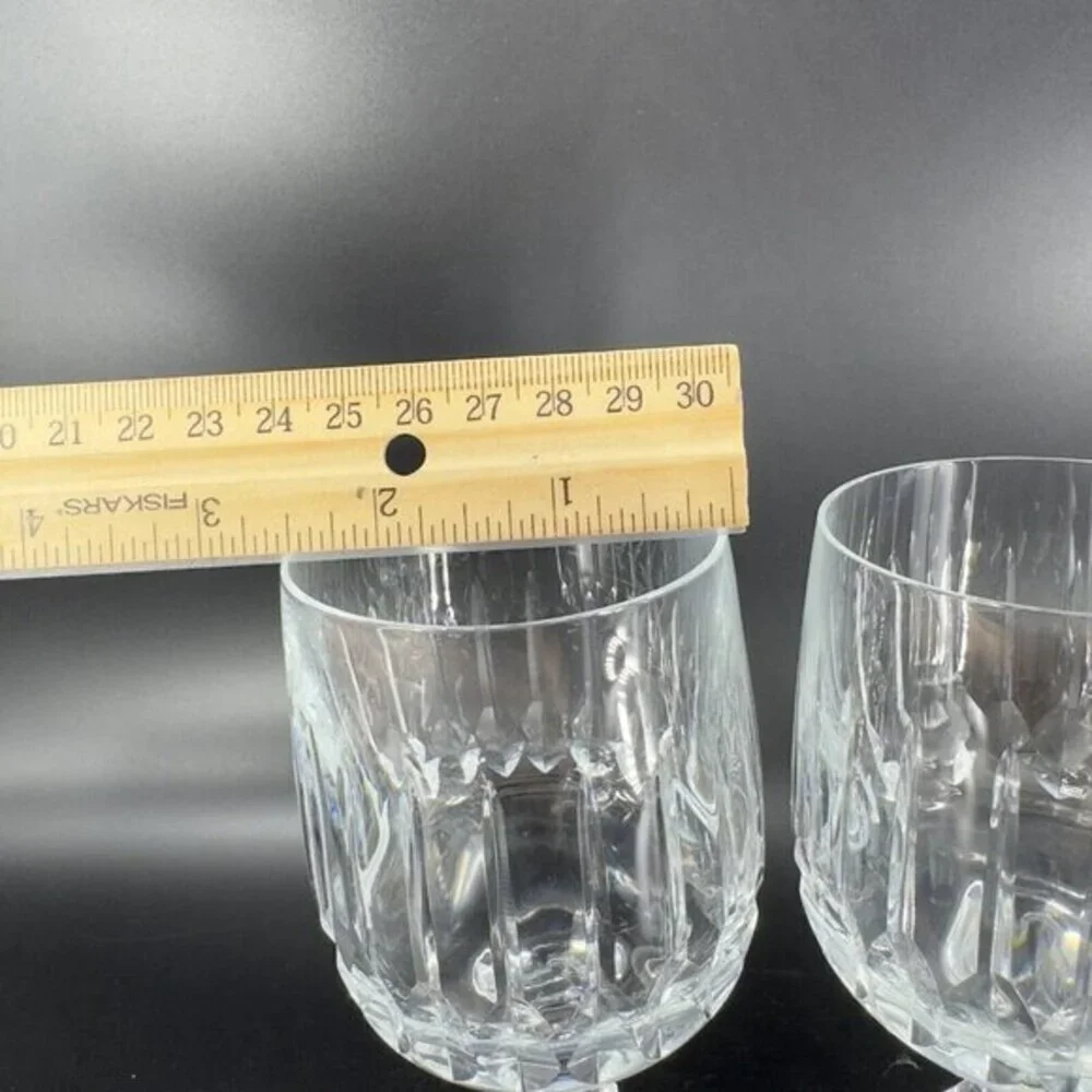 Echt Bleikristall Schott Zwiesel Clear Crystal Germany Water Goblets Cup Set 2‎